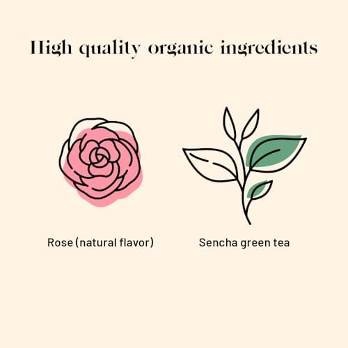 Kusmi Tea - Green Rose - Organic Green Tea With Natural Rose Flavores - 100% Organic Blend of Green Tea - Loose Leaf Tea - Tin Box of 3.5 oz - Quantity for about 50 cups