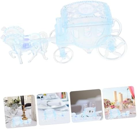 2Pcs Carriage Candy Boxes for Wedding Party Favors Packaging Container for Candy Storage Elegant Treat Holder for Celebrations Decorative Candy Packing Box