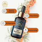 Sea Buckthorn Oil (Hippophae rhamnoides) 100% Natural Cold Pressed Carrier Oil for Face Skin Hair & Body | with Glass Dropper 1.01 Fl Oz (30ml)