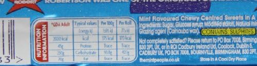 Trebor Softmint Spearmint Roll Std (Pack of 20)