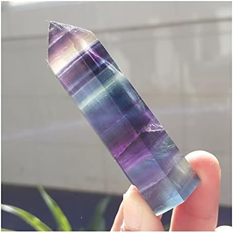 Health & Household Natural Fluorite Quartz Crystal Wand Point