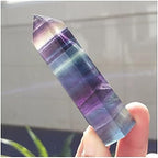 Health & Household Natural Fluorite Quartz Crystal Wand Point