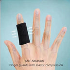 10 pcs Black Finger Protector Sleeve Elastic Compression Finger Support Brace Sports Aid Arthritis Band Wraps for Basketball Tennis,Baseball Cricket Volleyball Badminton Boating