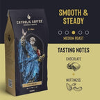 Catholic Coffee St. Peter | Medium Roast Ground Coffee – Chocolate & Nutty Notes | 12oz Bag – Catholic Gift Honoring the First Pope and Rock of the Church