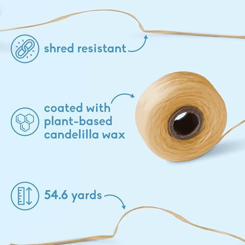 The Humble Co Cinnamon Dental Floss, 4 Pack - Vegan Expanding Dental Floss for Adult & Kids - Non-Toxic, Thick Expandable Floss for Gum Health - Oral Care & Hygiene - 220 Yards