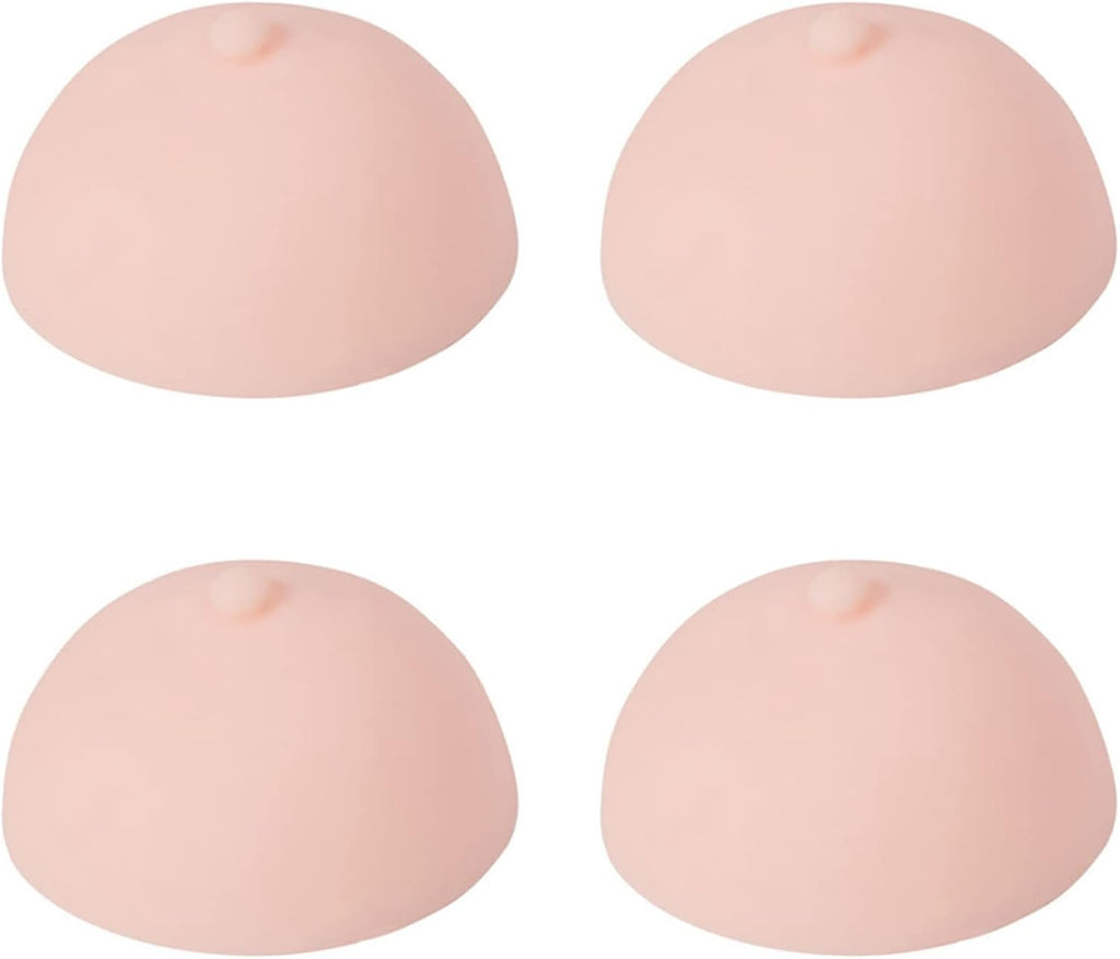 4X 3D Tattoo Areola Practicing Skin Silicone Fake Breasts Chest Pleural Practice Mould for Beginners Permanent Makeup