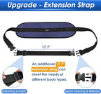 NEPPT Wheelchair Seatbelt Restraints for Dementia Patients Fall Prevention for Elderly Wheelchair Safety Harness for Adults Chair Seat Belt Adjustable Waist Support Straps to Prevent Sliding