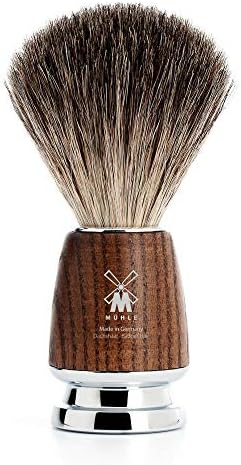MÜHLE RYTMO 4-piece Pure Badger Double Edge Safety Razor (Closed Comb) Shaving Set For Men - Perfect for Every Day Use, Barbershop Quality Close Smooth Shave