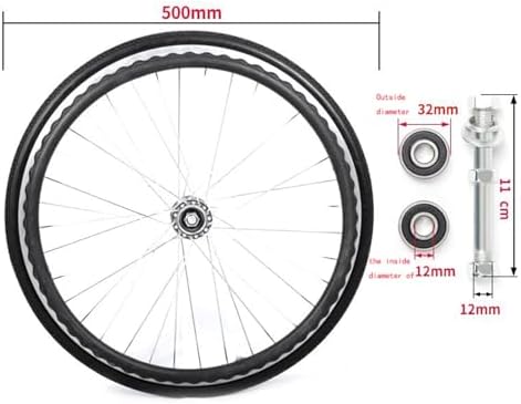 20-inch, 22-inch, 24-inch Manual Wheelchair Rear Wheel Accessories are Stable, Durable and Wear-Resistant(20 inches)