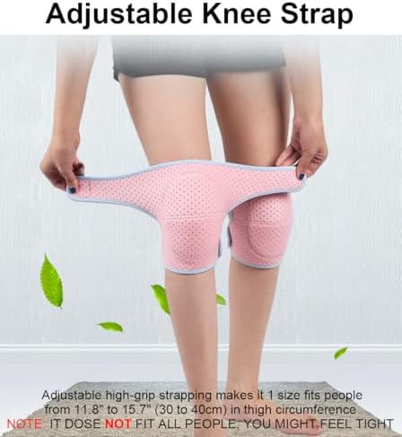 SUJAYU Knee Pads for Women & Men, Soft Dance Knee Pad Volleyball Knee Pads for Women Men Wrestling Gear, Crash Pad Snowboarding Gear Knee Protector for Work (Fit Under 140lbs)