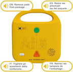 XFT AED Trainer, AED Trainer Device Only Use for First Aid Classes with 5 Training Modes, Practice Trainer AED Kit with Voice Prompts (En, FR, IT, ES) for AED Defibrillator Practi-Trainer, XFT-120NB