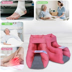 EZ Assistive 2pcs Heel Protector Cushion Foot Pillow Remove Pressure and Bedsores, Heel Protectors for Pressure Sores for Heal Protection, Red