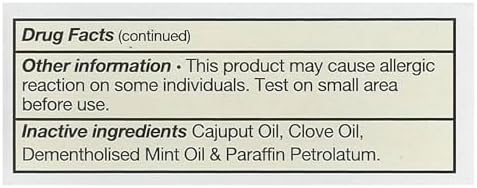 Tiger Balm Pain Relieving Ointment White Regular Strength, 0.15 Ounce