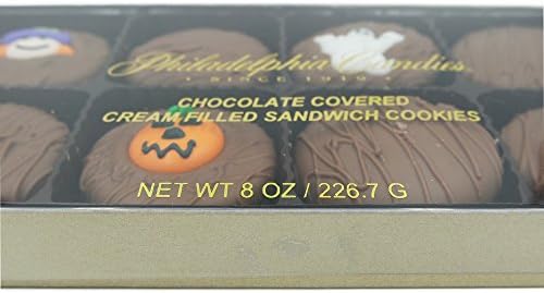 Philadelphia Candies Milk Chocolate Covered OREO Cookies, Halloween Assortment (Cute Witch, Ghost, Pumpkin) 8 Ounce