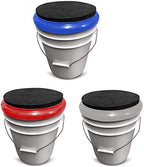 Bucket Lid 3 Pack - Comes in Red, White, and Blue - Perfect Seat, Made in The USA by Bucket Lidz