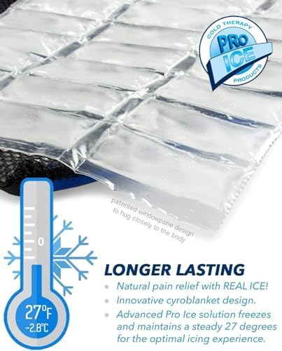 Pro Ice Ice Insert Set for PI 420 Pro Knee Cold Therapy Wrap - Reusable Ice Pack - Ice Packs for Injuries - Durable and Effective Ice Packs for Pain Relief and Recovery
