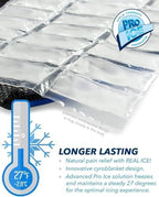 Pro Ice Ice Insert Set for PI 420 Pro Knee Cold Therapy Wrap - Reusable Ice Pack - Ice Packs for Injuries - Durable and Effective Ice Packs for Pain Relief and Recovery