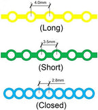 RZJZGZ Clear Dental Orthodontic Elastic Chain Power Chains Brace Orthodontic Spool Elastic Rubber Band (Long)