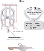 TERNENCE Ergonomic Design Chastity Device 304 Steel Stainless Easy to Wear Male Virginity Lock Chastity Belt K250 (50mm/ L Size)