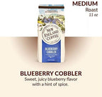 New England Coffee Blueberry Cobbler Medium Roast Ground Coffee, 11oz Bag (Pack of 3)