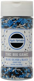 Mystic Sprinkles The Big Game Jimmy Mix 3oz Bottle (Blue, Silver & Black)