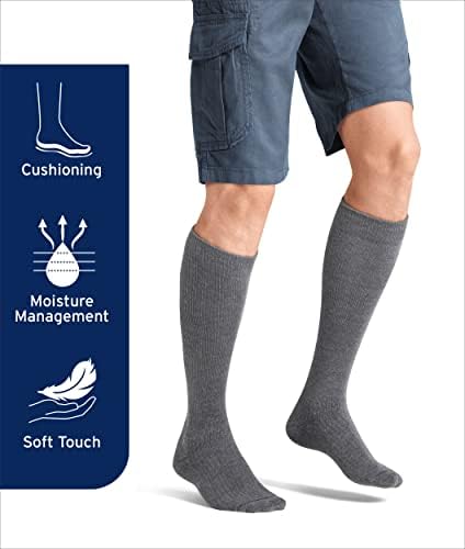 JOBST Activewear 20-30 mmHg Knee High Compression Socks, X-Large Full Calf, Cool Black