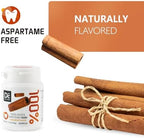 DC24 DAILY CARE 100% Xylitol Gum, No Aspartame, Sugar Free Chewing Gum, Natural Cinnamon Flavor, Gluten Free, Vegan, 60 Pieces, Pack of 2