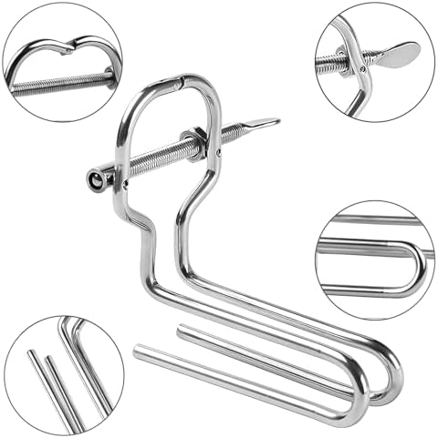 Anal Expander Adjustable Vaginal Expander Metal Anal Butt Plug BDSM Anus Dilator Anal Sex Toys for Men Women Anus Stretcher