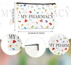 Medicine Storage Pouches, Medicine Bag for Traveling, Zipper Cosmetic Bags for Daily Use Storage Pouch, Portable Toiletry, Nurses, Women, Men