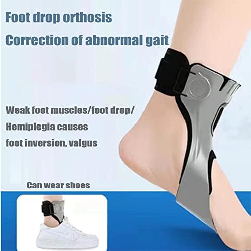 HUANGJUN Drop Orthosis, Ankle Foot Orthosis Support Brace Drop for Achilles Tendon,A/left,S