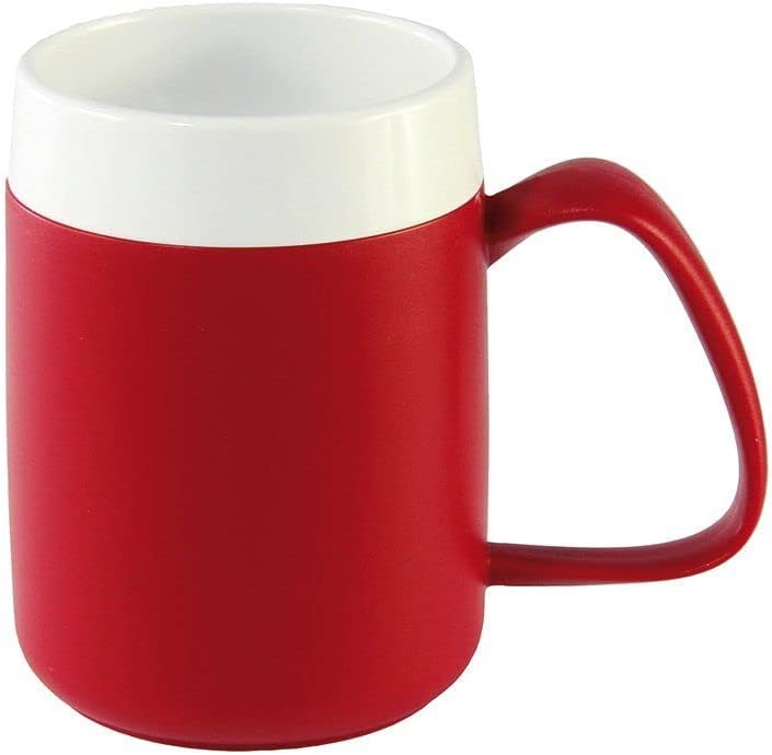 NRS Healthcare Red/White Thermo Insulated Mug with Extra Large Handle