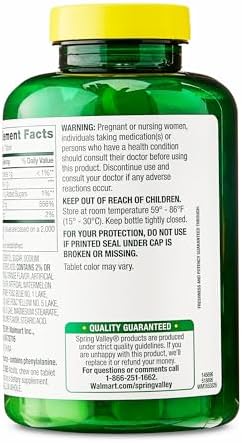 Spring Valley Vitamin C 500 mg, 200 Chewable Tablets Tropical Fruit Flavor, Immune Support Dietary Supplement