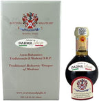 Selected by PARMAshop – Traditional Balsamic Vinegar of Modena – Minimum 12 Years Aged – by Acetaia Malpighi – with Glass Pourer & Recipe Book - Made in Italy