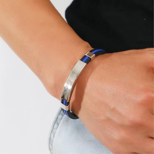 Randarch Titanium Wristband, Oveallgo Apus Ion Therapeutic Lympunclog Titanium Wristband Adjustable Sugarfirm Calm Leather Bracelet Epochy Beauty Detox Lymph Unclog Bracelet Pro Jewelry