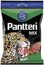 10 Bags x 180g of Fazer Pantteri Mix - Original - Finnish - Salty Licorice - Fruity - Wine Gums - Candies - Sweets