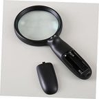 FOMIYES Handheld Magnifying Glass Led Lights Magnification Large Magnifier for Seniors Reading Jewelry Repair