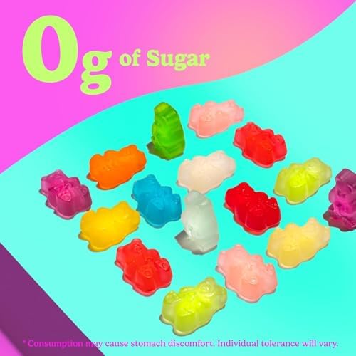 9 SHANI'S Zero Sugar Gummy Bears 12 Flavor Variety Soft & Chewy Sugar-Free Candy Guilt-Free Snacking, Keto & Diabetic-Friendly, Convenient On-the-Go Packs (3.5 oz Pack of 2)