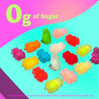 9 SHANI'S Zero Sugar Gummy Bears 12 Flavor Variety Soft & Chewy Sugar-Free Candy Guilt-Free Snacking, Keto & Diabetic-Friendly, Convenient On-the-Go Packs (3.5 oz Pack of 2)