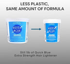 L'Oréal Technique Quick Blue High Performance Bleach - Professional Hair Bleaching Powder, No Drip Formula, Extra Strength Lightening Action Lifts Up To 7 Levels, Single Application,1 Pound