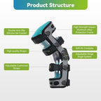Komzer ACL Knee Brace for Ligament Injuries, Sports Injuries, Arthritis (OA) & Preventive Protection & Relief from Knee Joint Pain Degeneration Men and Women (M-Left)