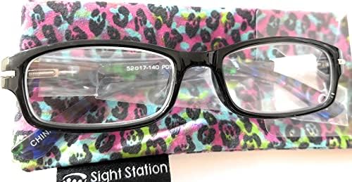 Foster Grant Sight Station Women's Alexa Rectangular Reading Glasses With Case +2.00