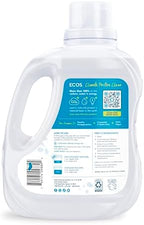 ECOS Laundry Detergent Liquid, 200 Loads - Dermatologist Tested Laundry Soap - Hypoallergenic, EPA Safer Choice Certified, Plant-Powered, Free & Clear, 100 Fl Oz (Pack of 2)