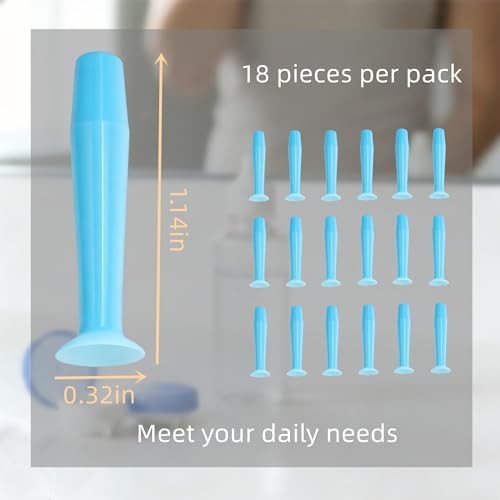 18 Pack Scleral Lens Inserter & Contact Lens Grabber Tool, Hard RGPs Applicator Remover, Ideal for Daily Use and Travel, Solving Removal Challenges (18 Pack Blue Color)