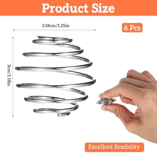 6 Pcs 304 Stainless Steel Shaker Ball Small Protein Mixing Ball Wire Whisk Ball for Baby Bottles Formula, Blending Balls for Shakers Cup Bottle Mixer (1.2 inch)