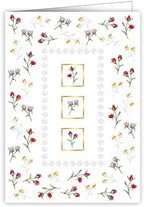 Card Pink, Yellow & Red Mini Roses