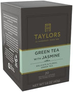 Taylors of Harrogate Green Tea with Jasmine, Individually Wrapped Bags, 20 Count (Pack of 1), Delicate, Floral & Sweet, Caffeinated, Enjoy Hot or Iced, 20 Teabags