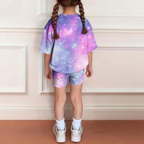 K-pop HUNTR/X 2 Piece Short Sleeve Top and Shorts Hunter Print Outfits Set Teen Girl Summer Costume Outfits Short Set