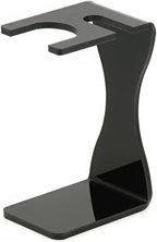 lasenersm 1 Piece Acrylic Shaving Brush and Razor Holder Shave Brush Stand Beard Brush Holder Razor Stand Razor Brush Holder for Razor Storage Men's Shaving Tool(Black)