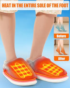 Heated Slippers - Foot Warmer for Men & Women, Electric Heating Slippers, Upgraded 4000mAh Battery Pack