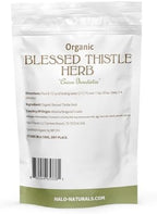 Organic Blessed Thistle Herb Cut & Sifted, 4 Ounces (Cnicus benedictus) USDA Certified | Resealable Pouch| Packaged in The USA